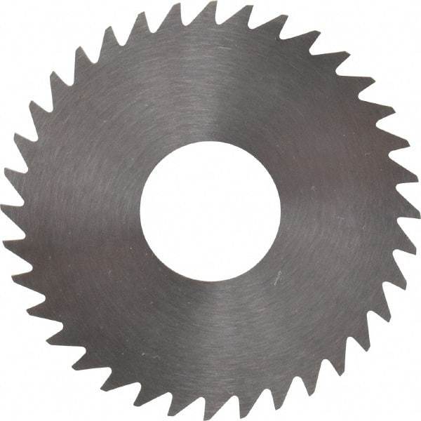 RobbJack - 1-1/2" Diam x 0.0312" Blade Thickness x 1/2" Arbor Hole Diam, 36 Tooth Slitting and Slotting Saw - Arbor Connection, Right Hand, Uncoated, Solid Carbide, Concave Ground - Americas Industrial Supply