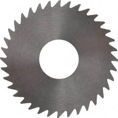 RobbJack - 1-1/2" Diam x 0.0312" Blade Thickness x 1/2" Arbor Hole Diam, 36 Tooth Slitting and Slotting Saw - Arbor Connection, Right Hand, Uncoated, Solid Carbide, Concave Ground - Americas Industrial Supply