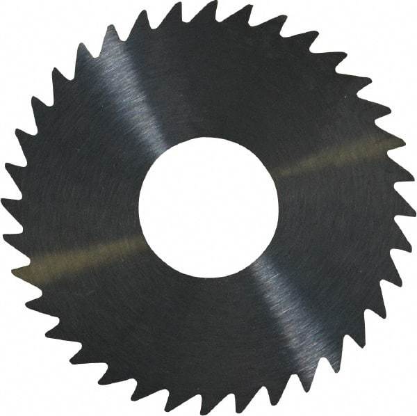 RobbJack - 1-1/2" Diam x 0.04" Blade Thickness x 1/2" Arbor Hole Diam, 36 Tooth Slitting and Slotting Saw - Arbor Connection, Right Hand, Uncoated, Solid Carbide, Concave Ground - Americas Industrial Supply