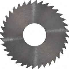 RobbJack - 1-1/2" Diam x 0.051" Blade Thickness x 1/2" Arbor Hole Diam, 36 Tooth Slitting and Slotting Saw - Arbor Connection, Right Hand, Uncoated, Solid Carbide, Concave Ground - Americas Industrial Supply