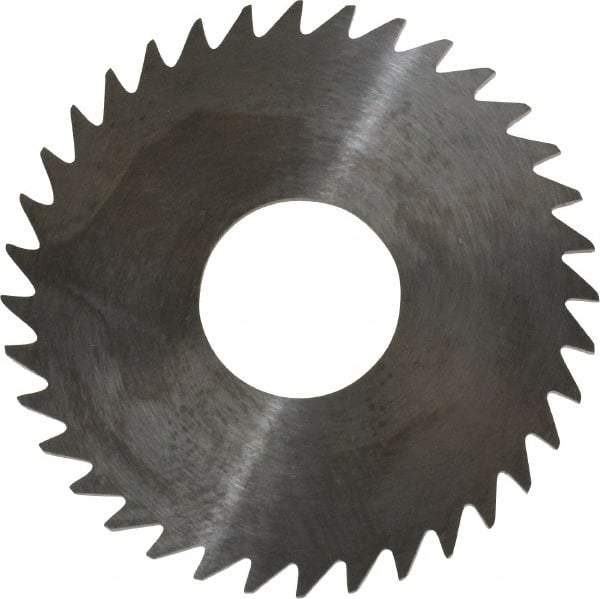 RobbJack - 1-1/2" Diam x 0.0937" Blade Thickness x 1/2" Arbor Hole Diam, 36 Tooth Slitting and Slotting Saw - Arbor Connection, Right Hand, Uncoated, Solid Carbide, Concave Ground - Americas Industrial Supply