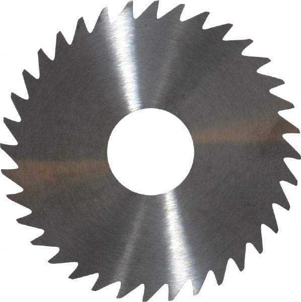 RobbJack - 1-3/4" Diam x 0.02" Blade Thickness x 1/2" Arbor Hole Diam, 36 Tooth Slitting and Slotting Saw - Arbor Connection, Right Hand, Uncoated, Solid Carbide, Concave Ground - Americas Industrial Supply