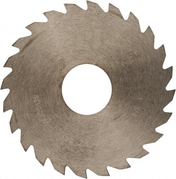 RobbJack - 1-3/4" Diam x 0.023" Blade Thickness x 1/2" Arbor Hole Diam, 24 Tooth Slitting and Slotting Saw - Arbor Connection, Right Hand, Uncoated, Solid Carbide, Concave Ground - Americas Industrial Supply