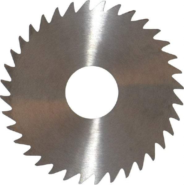 RobbJack - 1-3/4" Diam x 0.0468" Blade Thickness x 1/2" Arbor Hole Diam, 36 Tooth Slitting and Slotting Saw - Arbor Connection, Right Hand, Uncoated, Solid Carbide, Concave Ground - Americas Industrial Supply