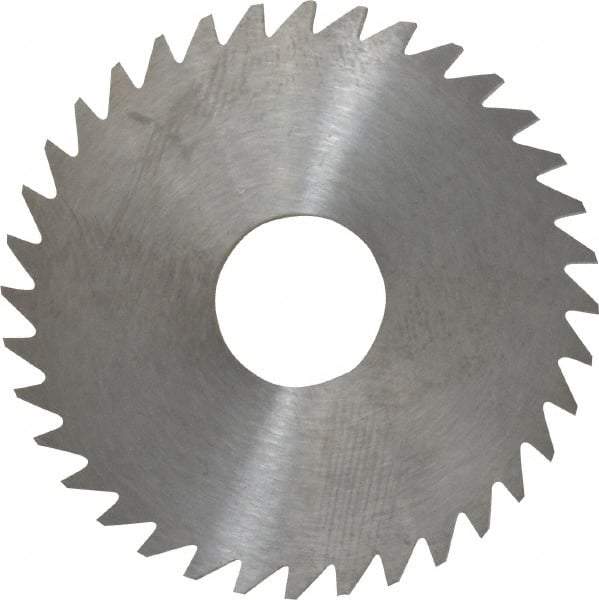 RobbJack - 1-3/4" Diam x 1/8" Blade Thickness x 1/2" Arbor Hole Diam, 36 Tooth Slitting and Slotting Saw - Arbor Connection, Right Hand, Uncoated, Solid Carbide, Concave Ground - Americas Industrial Supply