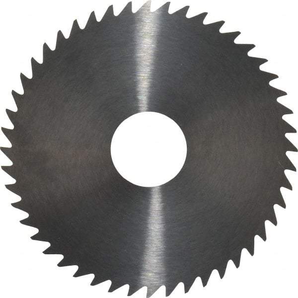 RobbJack - 2" Diam x 0.0156" Blade Thickness x 1/2" Arbor Hole Diam, 48 Tooth Slitting and Slotting Saw - Arbor Connection, Right Hand, Uncoated, Solid Carbide, Concave Ground - Americas Industrial Supply