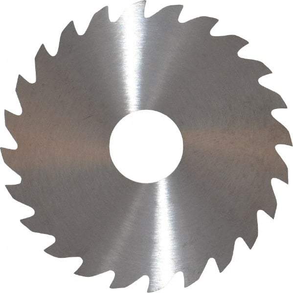 RobbJack - 2" Diam x 0.04" Blade Thickness x 1/2" Arbor Hole Diam, 24 Tooth Slitting and Slotting Saw - Arbor Connection, Right Hand, Uncoated, Solid Carbide, Concave Ground - Americas Industrial Supply