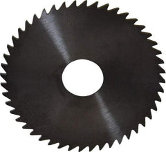 RobbJack - 2" Diam x 0.04" Blade Thickness x 1/2" Arbor Hole Diam, 48 Tooth Slitting and Slotting Saw - Arbor Connection, Right Hand, Uncoated, Solid Carbide, Concave Ground - Americas Industrial Supply