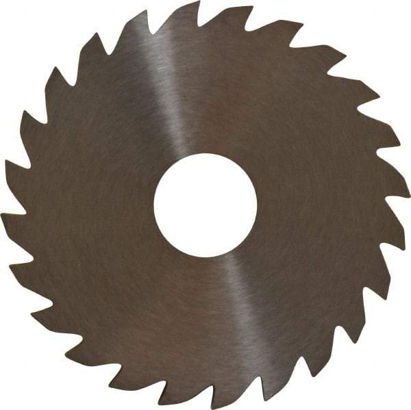 RobbJack - 2" Diam x 0.0937" Blade Thickness x 1/2" Arbor Hole Diam, 24 Tooth Slitting and Slotting Saw - Arbor Connection, Right Hand, Uncoated, Solid Carbide, Concave Ground - Americas Industrial Supply