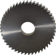 RobbJack - 2" Diam x 1/4" Blade Thickness x 1/2" Arbor Hole Diam, 48 Tooth Slitting and Slotting Saw - Arbor Connection, Right Hand, Uncoated, Solid Carbide, Concave Ground - Americas Industrial Supply