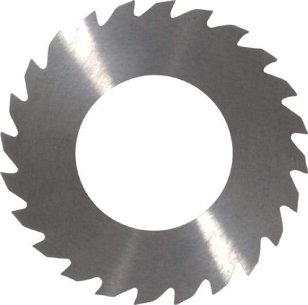 RobbJack - 2" Diam x 1/16" Blade Thickness x 1" Arbor Hole Diam, 24 Tooth Slitting and Slotting Saw - Arbor Connection, Right Hand, Uncoated, Solid Carbide, Concave Ground - Americas Industrial Supply