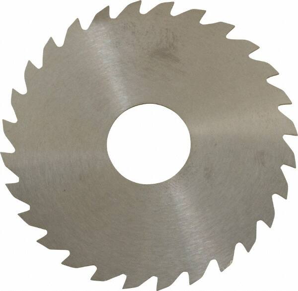 RobbJack - 2-1/4" Diam x 0.04" Blade Thickness x 5/8" Arbor Hole Diam, 28 Tooth Slitting and Slotting Saw - Arbor Connection, Right Hand, Uncoated, Solid Carbide, Concave Ground - Americas Industrial Supply