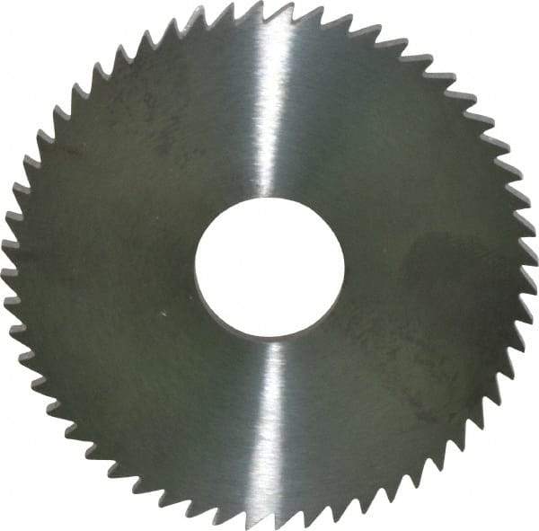 RobbJack - 2-1/4" Diam x 1/8" Blade Thickness x 5/8" Arbor Hole Diam, 56 Tooth Slitting and Slotting Saw - Arbor Connection, Right Hand, Uncoated, Solid Carbide, Concave Ground - Americas Industrial Supply