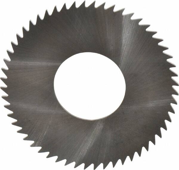 RobbJack - 2-1/2" Diam x 0.0468" Blade Thickness x 1" Arbor Hole Diam, 56 Tooth Slitting and Slotting Saw - Arbor Connection, Right Hand, Uncoated, Solid Carbide, Concave Ground - Americas Industrial Supply