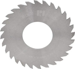 RobbJack - 2-1/2" Diam x 1/16" Blade Thickness x 1" Arbor Hole Diam, 28 Tooth Slitting and Slotting Saw - Arbor Connection, Right Hand, Uncoated, Solid Carbide, Concave Ground - Americas Industrial Supply