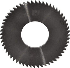 RobbJack - 2-1/2" Diam x 1/8" Blade Thickness x 1" Arbor Hole Diam, 56 Tooth Slitting and Slotting Saw - Arbor Connection, Right Hand, Uncoated, Solid Carbide, Concave Ground - Americas Industrial Supply