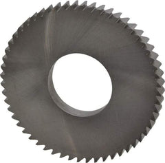 RobbJack - 2-1/2" Diam x 1/4" Blade Thickness x 1" Arbor Hole Diam, 56 Tooth Slitting and Slotting Saw - Arbor Connection, Right Hand, Uncoated, Solid Carbide, Concave Ground - Americas Industrial Supply