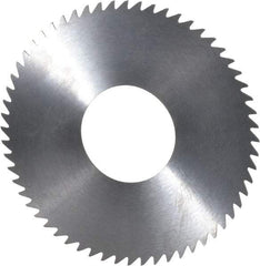 RobbJack - 2-3/4" Diam x 0.023" Blade Thickness x 1" Arbor Hole Diam, 60 Tooth Slitting and Slotting Saw - Arbor Connection, Right Hand, Uncoated, Solid Carbide, Concave Ground - Americas Industrial Supply