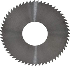 RobbJack - 2-3/4" Diam x 0.0312" Blade Thickness x 1" Arbor Hole Diam, 60 Tooth Slitting and Slotting Saw - Arbor Connection, Right Hand, Uncoated, Solid Carbide, Concave Ground - Americas Industrial Supply