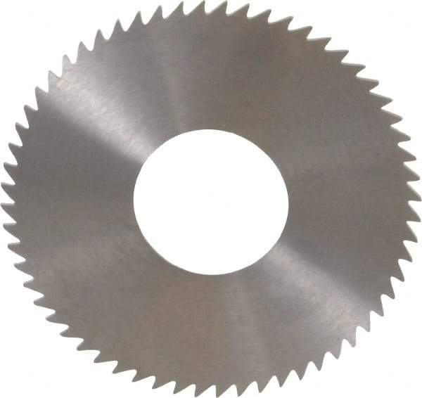 RobbJack - 2-3/4" Diam x 0.0468" Blade Thickness x 1" Arbor Hole Diam, 60 Tooth Slitting and Slotting Saw - Arbor Connection, Right Hand, Uncoated, Solid Carbide, Concave Ground - Americas Industrial Supply