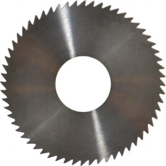 RobbJack - 3" Diam x 0.0156" Blade Thickness x 1" Arbor Hole Diam, 60 Tooth Slitting and Slotting Saw - Arbor Connection, Right Hand, Uncoated, Solid Carbide, Concave Ground - Americas Industrial Supply