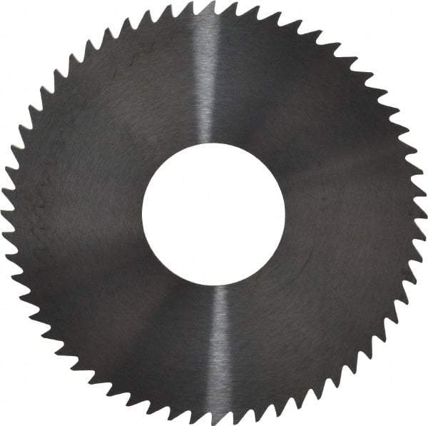 RobbJack - 3" Diam x 0.0468" Blade Thickness x 1" Arbor Hole Diam, 60 Tooth Slitting and Slotting Saw - Arbor Connection, Right Hand, Uncoated, Solid Carbide, Concave Ground - Americas Industrial Supply