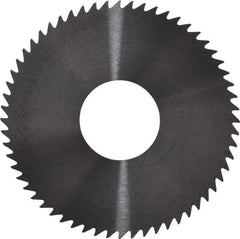 RobbJack - 3" Diam x 0.0468" Blade Thickness x 1" Arbor Hole Diam, 60 Tooth Slitting and Slotting Saw - Arbor Connection, Right Hand, Uncoated, Solid Carbide, Concave Ground - Americas Industrial Supply