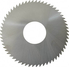 RobbJack - 3" Diam x 1/16" Blade Thickness x 1" Arbor Hole Diam, 60 Tooth Slitting and Slotting Saw - Arbor Connection, Right Hand, Uncoated, Solid Carbide, Concave Ground - Americas Industrial Supply