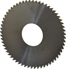 RobbJack - 3" Diam x 0.0937" Blade Thickness x 1" Arbor Hole Diam, 60 Tooth Slitting and Slotting Saw - Arbor Connection, Right Hand, Uncoated, Solid Carbide, Concave Ground - Americas Industrial Supply