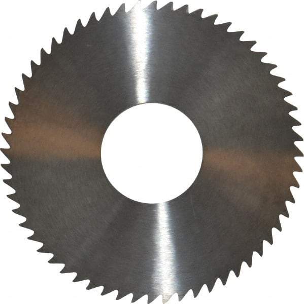 RobbJack - 3" Diam x 1/8" Blade Thickness x 1" Arbor Hole Diam, 60 Tooth Slitting and Slotting Saw - Arbor Connection, Right Hand, Uncoated, Solid Carbide, Concave Ground - Americas Industrial Supply