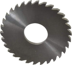 RobbJack - 3" Diam x 0.1562" Blade Thickness x 1" Arbor Hole Diam, 30 Tooth Slitting and Slotting Saw - Arbor Connection, Right Hand, Uncoated, Solid Carbide, Concave Ground - Americas Industrial Supply