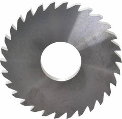 RobbJack - 3" Diam x 1/4" Blade Thickness x 1" Arbor Hole Diam, 30 Tooth Slitting and Slotting Saw - Arbor Connection, Right Hand, Uncoated, Solid Carbide, Concave Ground - Americas Industrial Supply