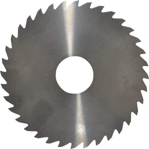 RobbJack - 4" Diam x 0.0468" Blade Thickness x 1" Arbor Hole Diam, 36 Tooth Slitting and Slotting Saw - Arbor Connection, Right Hand, Uncoated, Solid Carbide, Concave Ground - Americas Industrial Supply