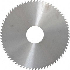 RobbJack - 4" Diam x 0.0468" Blade Thickness x 1" Arbor Hole Diam, 72 Tooth Slitting and Slotting Saw - Arbor Connection, Right Hand, Uncoated, Solid Carbide, Concave Ground - Americas Industrial Supply