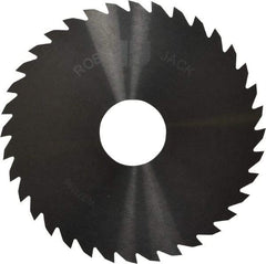 RobbJack - 4" Diam x 1/16" Blade Thickness x 1" Arbor Hole Diam, 36 Tooth Slitting and Slotting Saw - Arbor Connection, Right Hand, Uncoated, Solid Carbide, Concave Ground - Americas Industrial Supply