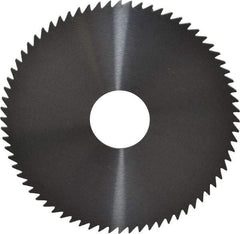 RobbJack - 4" Diam x 1/16" Blade Thickness x 1" Arbor Hole Diam, 72 Tooth Slitting and Slotting Saw - Arbor Connection, Right Hand, Uncoated, Solid Carbide, Concave Ground - Americas Industrial Supply