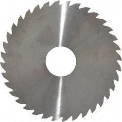 RobbJack - 4" Diam x 0.0781" Blade Thickness x 1" Arbor Hole Diam, 36 Tooth Slitting and Slotting Saw - Arbor Connection, Right Hand, Uncoated, Solid Carbide, Concave Ground - Americas Industrial Supply