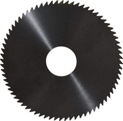 RobbJack - 4" Diam x 0.0781" Blade Thickness x 1" Arbor Hole Diam, 72 Tooth Slitting and Slotting Saw - Arbor Connection, Right Hand, Uncoated, Solid Carbide, Concave Ground - Americas Industrial Supply