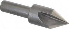 Keo - 5/8" Head Diam, 3/8" Shank Diam, 3 Flute 60° High Speed Steel Countersink - Bright Finish, 2-1/4" OAL, Single End, Straight Shank, Right Hand Cut - Americas Industrial Supply