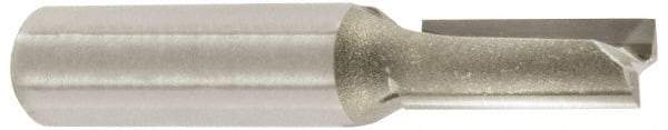 Amana Tool - 1/4" Diam, 1/4" Shank Diam, 1" Length of Cut, 2 Flute Straight Router Bit - 2-7/8" Overall Length, Carbide Tipped - Americas Industrial Supply