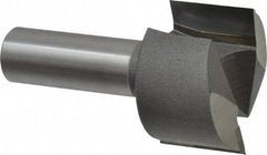 Amana Tool - 1-1/4" Cut Diam, 3/4" Length of Cut, 2 Flute Mortising Edge Profile Router Bit - Carbide-Tipped, 1/2" Shank Diam, 2-1/8" OAL, Uncoated - Americas Industrial Supply