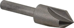 Keo - 1/2" Head Diam, 1/4" Shank Diam, 3 Flute 82° High Speed Steel Countersink - Bright Finish, 2" OAL, Single End, Straight Shank, Right Hand Cut - Americas Industrial Supply