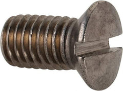 Value Collection - M8x1.25 Metric Coarse, 16mm OAL Slotted Drive Machine Screw - Oval Head, Grade 18-8 & A2 Stainless Steel, Uncoated, Without Washer - Americas Industrial Supply