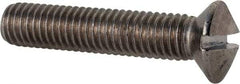 Value Collection - M8x1.25 Metric Coarse, 40mm OAL Slotted Drive Machine Screw - Oval Head, Grade 18-8 & A2 Stainless Steel, Uncoated, Without Washer - Americas Industrial Supply