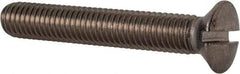 Value Collection - M8x1.25 Metric Coarse, 50mm OAL Slotted Drive Machine Screw - Oval Head, Grade 18-8 & A2 Stainless Steel, Uncoated, Without Washer - Americas Industrial Supply