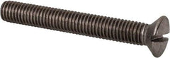 Value Collection - M8x1.25 Metric Coarse, 60mm OAL Slotted Drive Machine Screw - Oval Head, Grade 18-8 & A2 Stainless Steel, Uncoated, Without Washer - Americas Industrial Supply