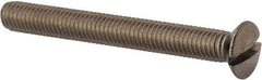 Value Collection - M8x1.25, 70mm OAL Slotted Drive Machine Screw - Oval Head, Grade 18-8 & A2 Stainless Steel, Uncoated, Without Washer - Americas Industrial Supply