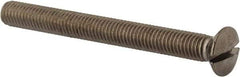 Value Collection - M8x1.25 Metric Coarse, 80mm OAL Slotted Drive Machine Screw - Oval Head, Grade 18-8 & A2 Stainless Steel, Uncoated, Without Washer - Americas Industrial Supply