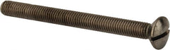 Value Collection - M8x1.25 Metric Coarse, 90mm OAL Slotted Drive Machine Screw - Oval Head, Grade 18-8 & A2 Stainless Steel, Uncoated, Without Washer - Americas Industrial Supply