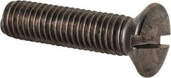Value Collection - M10x1.50 Metric Coarse, 40mm OAL Slotted Drive Machine Screw - Oval Head, Grade 18-8 & A2 Stainless Steel, Uncoated, Without Washer - Americas Industrial Supply